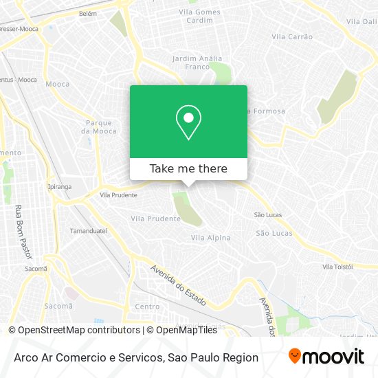 Arco Ar Comercio e Servicos map