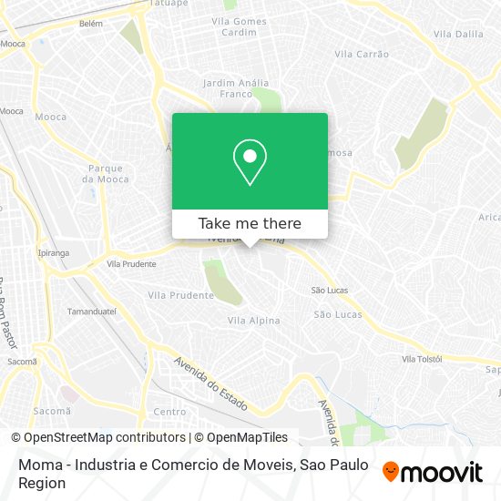 Moma - Industria e Comercio de Moveis map