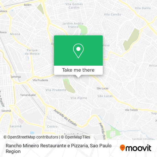 Rancho Mineiro Restaurante e Pizzaria map