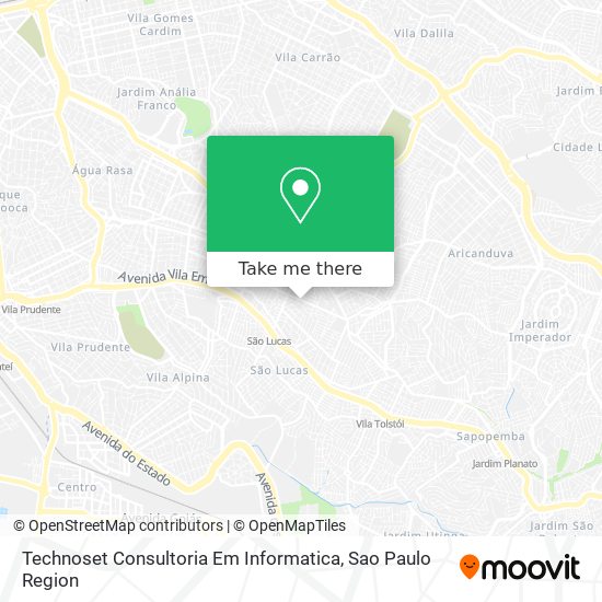 Mapa Technoset Consultoria Em Informatica