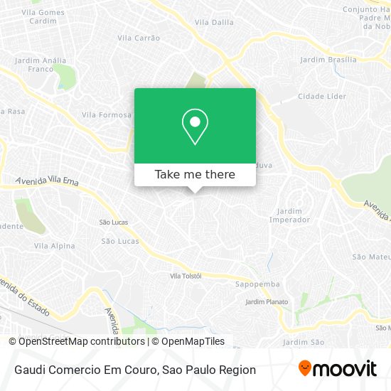 Gaudi Comercio Em Couro map