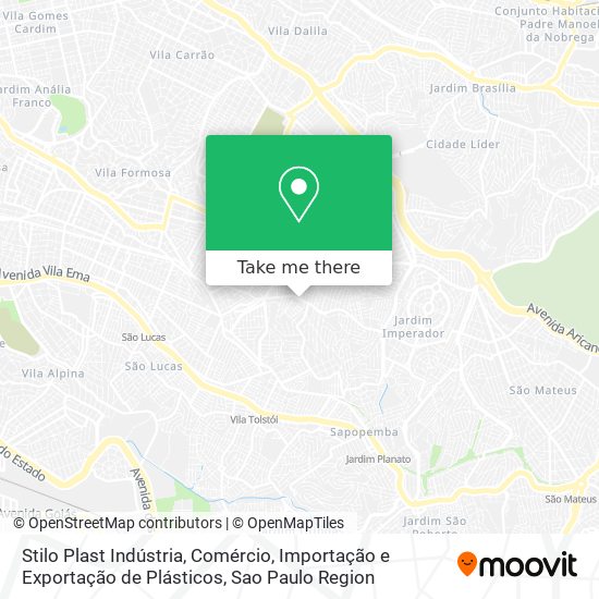 Mapa Stilo Plast Indústria, Comércio, Importação e Exportação de Plásticos