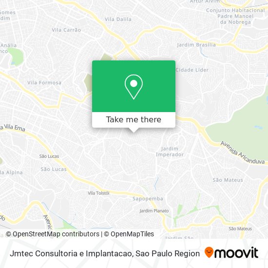 Mapa Jmtec Consultoria e Implantacao