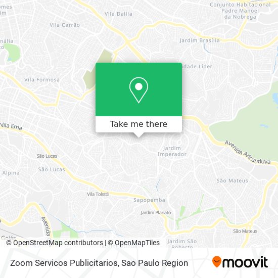 Zoom Servicos Publicitarios map