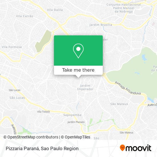 Pizzaria Paraná map