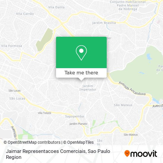 Jaimar Representacoes Comerciais map