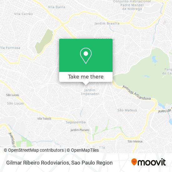 Gilmar Ribeiro Rodoviarios map