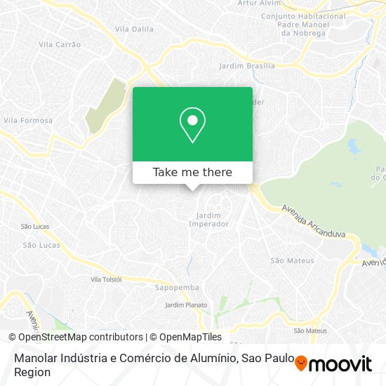 Manolar Indústria e Comércio de Alumínio map