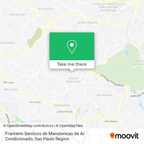 Mapa Franterm Servicos de Manutencao de Ar Condicionado