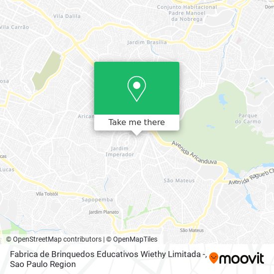 Fabrica de Brinquedos Educativos Wiethy Limitada - map