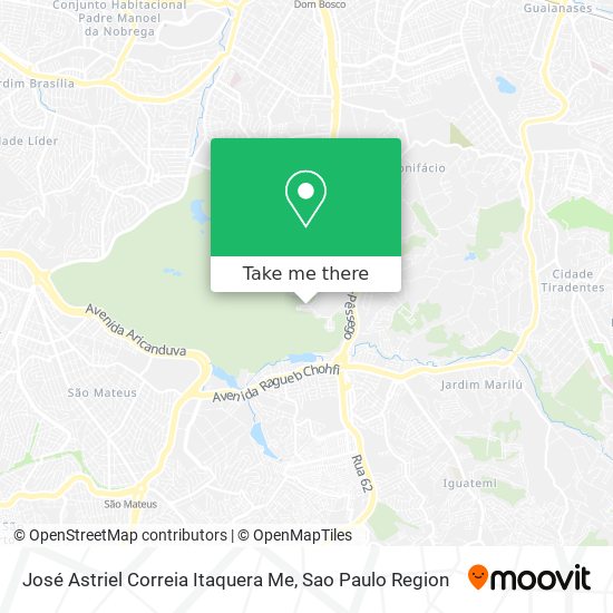José Astriel Correia Itaquera Me map