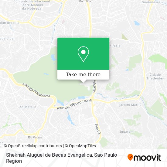 Sheknah Aluguel de Becas Evangelica map