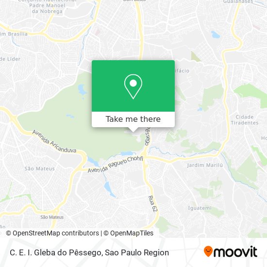 C. E. I. Gleba do Pêssego map