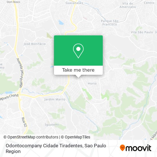 Odontocompany Cidade Tiradentes map