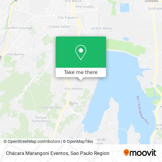 Chácara Marangoni Eventos map