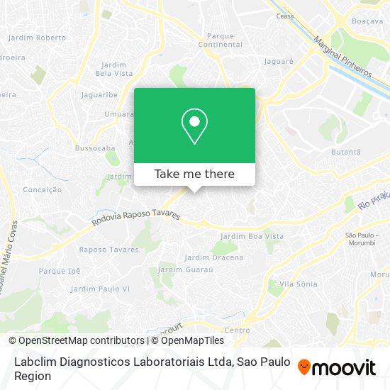 Mapa Labclim Diagnosticos Laboratoriais Ltda