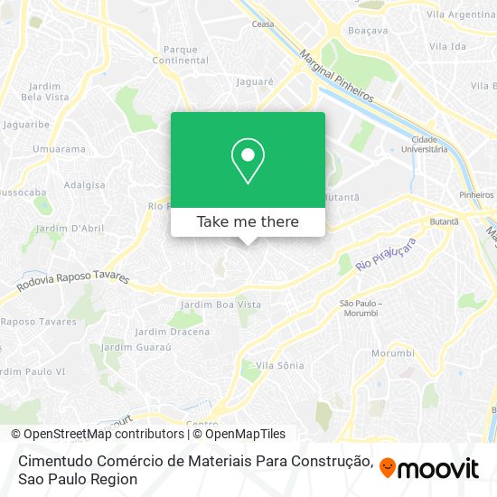 Cimentudo Comércio de Materiais Para Construção map