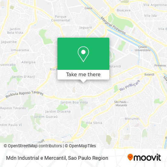 Mdn Industrial e Mercantil map