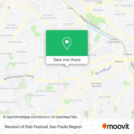 Reunion of Dub Festival map