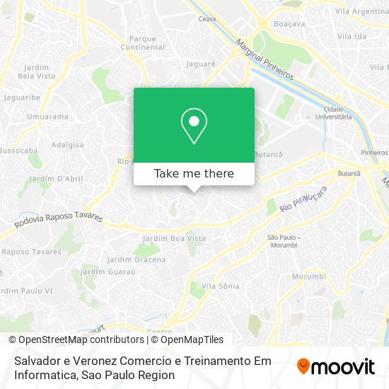 Mapa Salvador e Veronez Comercio e Treinamento Em Informatica