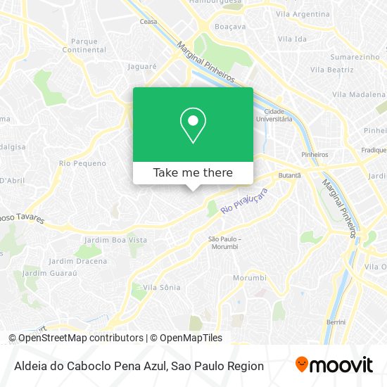 Aldeia do Caboclo Pena Azul map