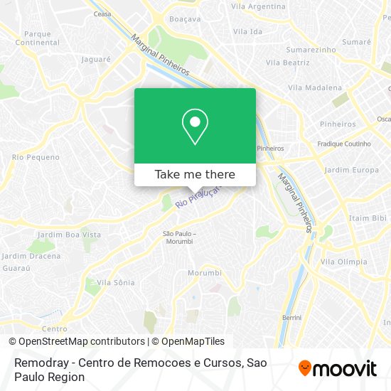 Mapa Remodray - Centro de Remocoes e Cursos