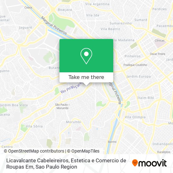 Mapa Licavalcante Cabeleireiros, Estetica e Comercio de Roupas Em