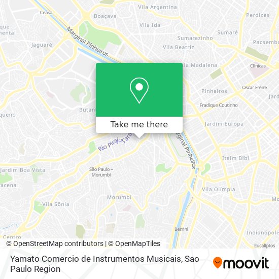 Yamato Comercio de Instrumentos Musicais map