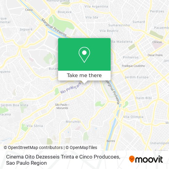 Cinema Oito Dezesseis Trinta e Cinco Producoes map