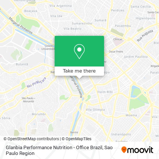 Glanbia Performance Nutrition - Office Brazil map