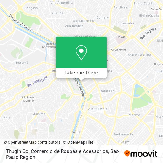 Thugin Co. Comercio de Roupas e Acessorios map