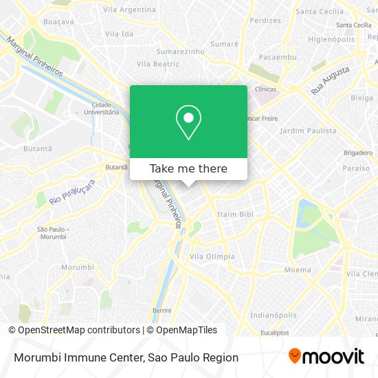 Morumbi Immune Center map