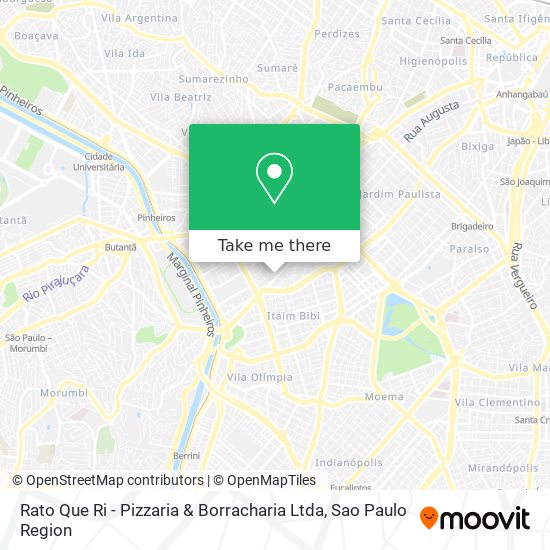 Rato Que Ri - Pizzaria & Borracharia Ltda map