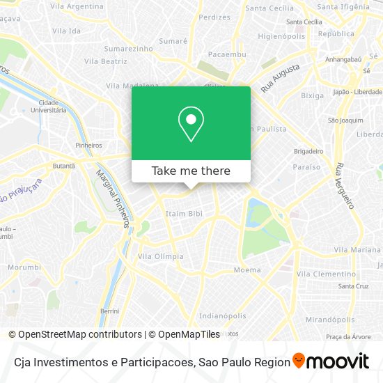 Mapa Cja Investimentos e Participacoes