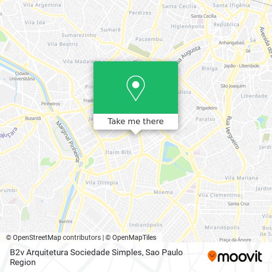 B2v Arquitetura Sociedade Simples map