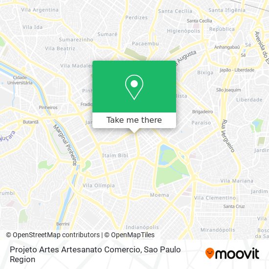 Projeto Artes Artesanato Comercio map