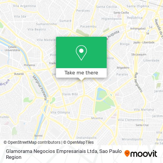 Mapa Glamorama Negocios Empresariais Ltda