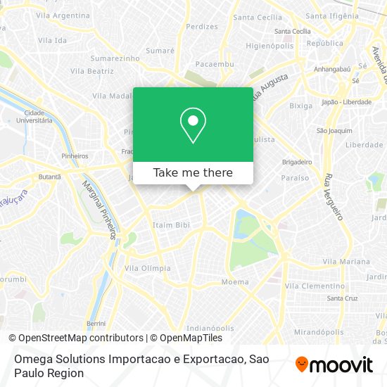 Omega Solutions Importacao e Exportacao map