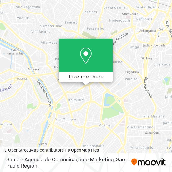 Mapa Sabbre Agência de Comunicação e Marketing
