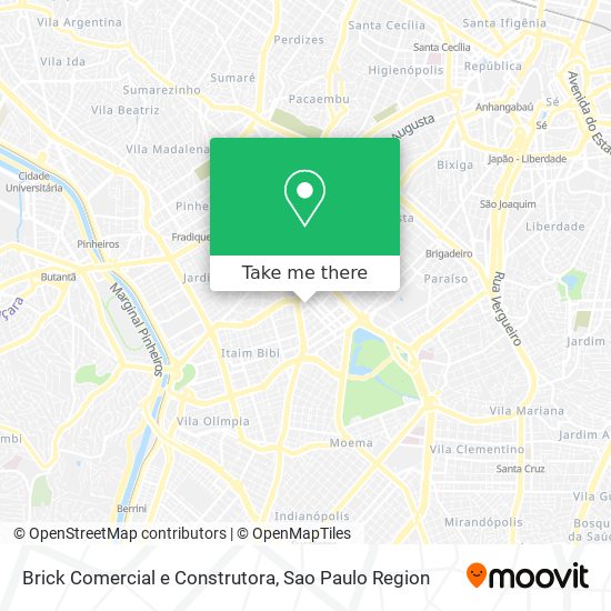 Mapa Brick Comercial e Construtora