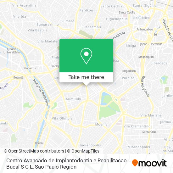 Centro Avancado de Implantodontia e Reabilitacao Bucal S C L map