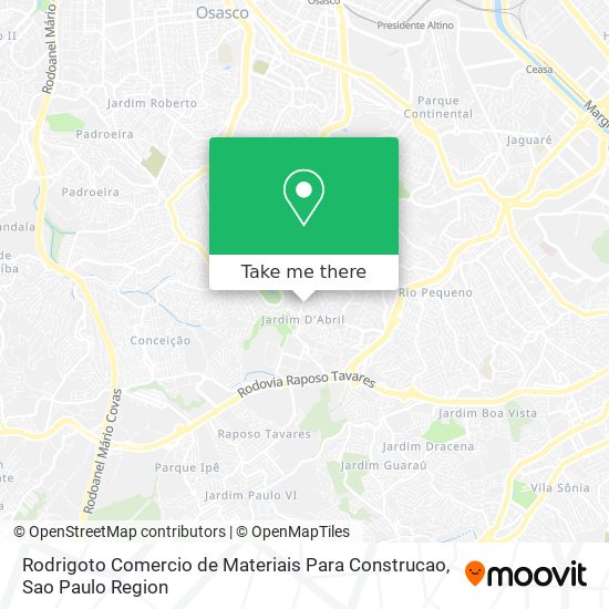 Rodrigoto Comercio de Materiais Para Construcao map