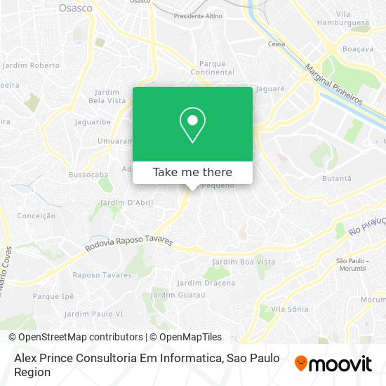 Alex Prince Consultoria Em Informatica map