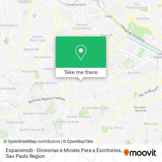 Mapa Espacomob - Divisorias e Moveis Para a Escritorios