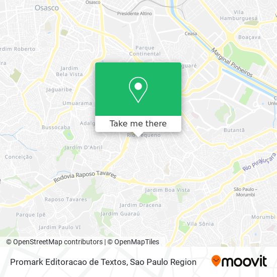 Mapa Promark Editoracao de Textos