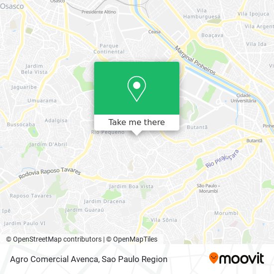 Agro Comercial Avenca map