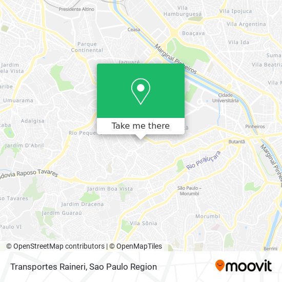 Mapa Transportes Raineri