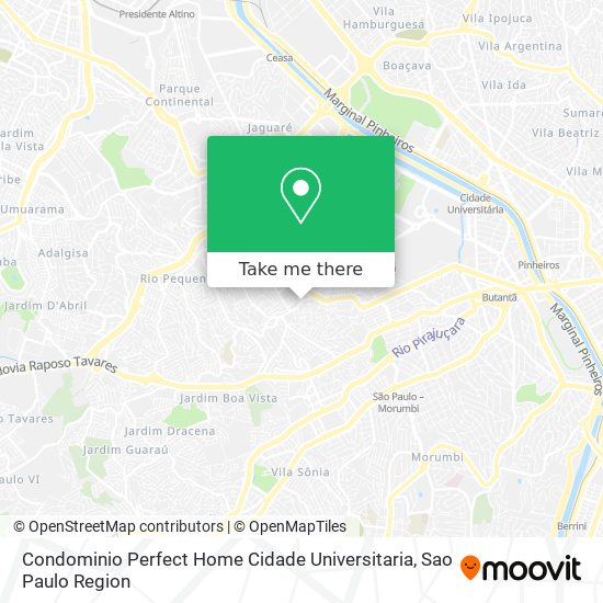 Condominio Perfect Home Cidade Universitaria map