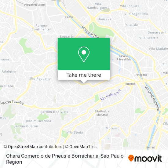 Ohara Comercio de Pneus e Borracharia map