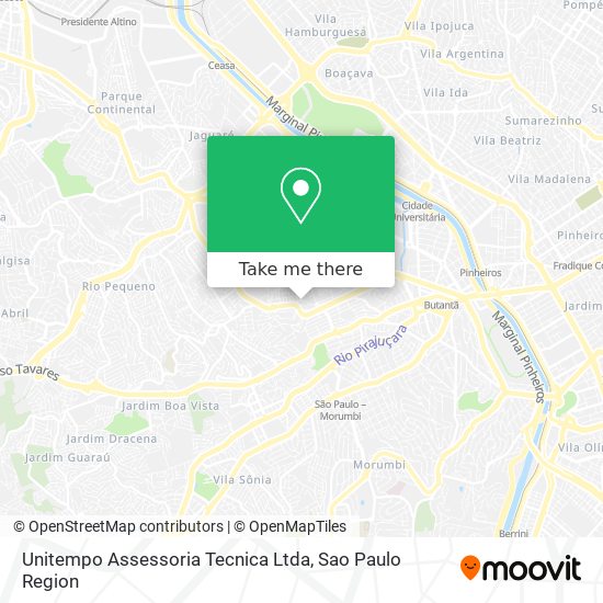 Mapa Unitempo Assessoria Tecnica Ltda